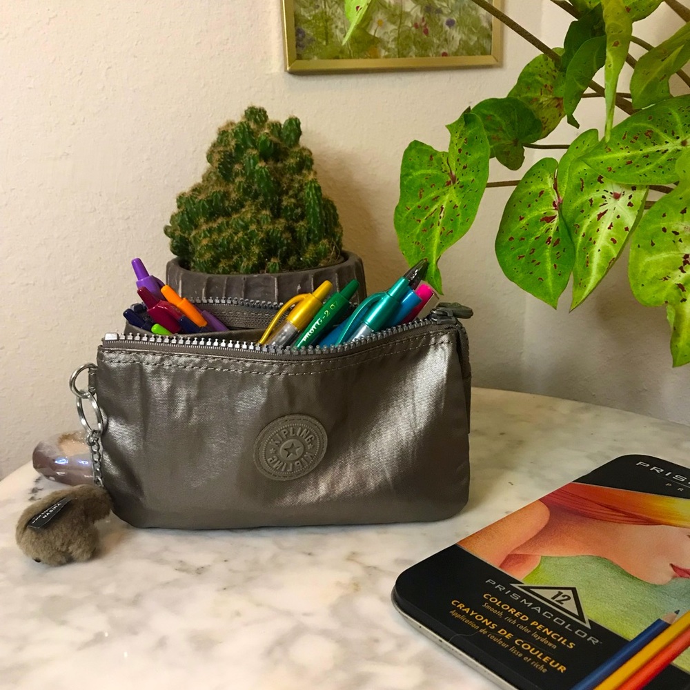 Kipling Creativity Pouch Dusk Grey